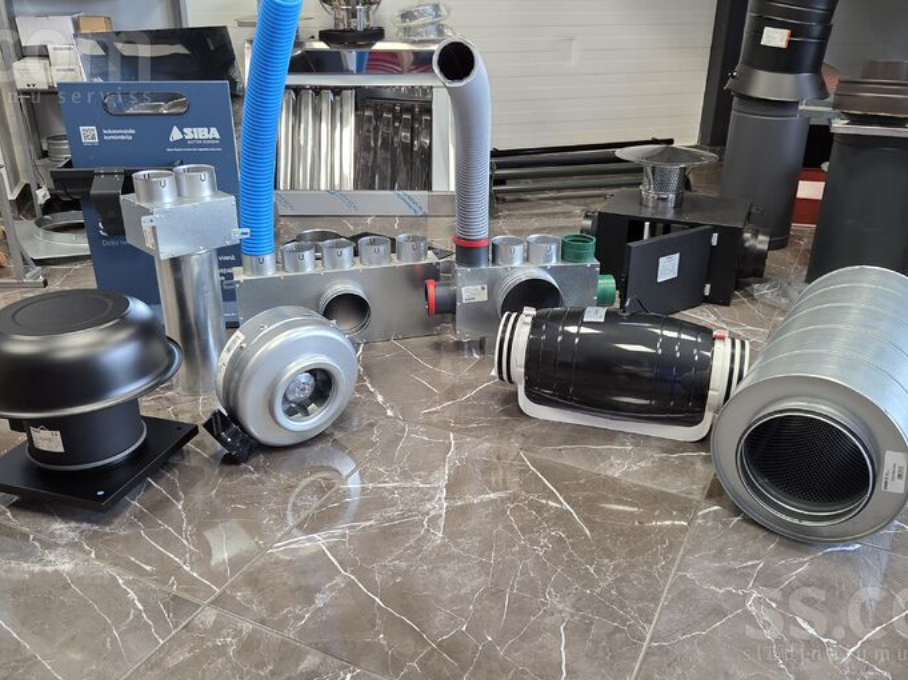 All components for a ventilation system in stock