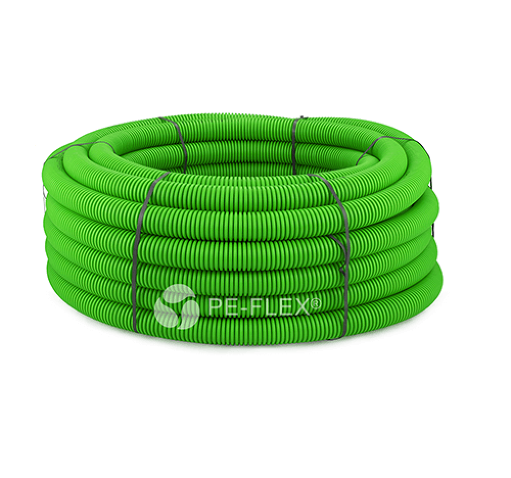 Flexible duct in a coil