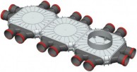 16 sprauslu kolektors TPK;16 сопловой колектор PK;16 nozzles manifold TPK. gab. 0.00 Ls