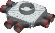 6 sprauslu kolektors TPK;6 сопловой колектор TPK;6 nozzles manifold TPK. gab. 0.00 Ls