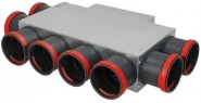 8 sprauslu kolektors PK ar taisnstūrveida izeju;8 сопловой колектор PK с прямоугольным выходом;8 nozzles manifold PK with rectangular outlet. gab. 0.00 Ls