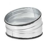 Ventilācijas apaļais līkums 15°, segmentēts;Отвод вентиляционный круглый 15°, сегментный;Ventilation Round Elbow 15°, Segmented . cnt. 0.00 Ls