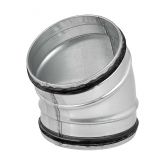 Ventilācijas apaļais līkums 30°, presēts