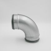 Отвод вентиляционный круглый 90°. Прессованый